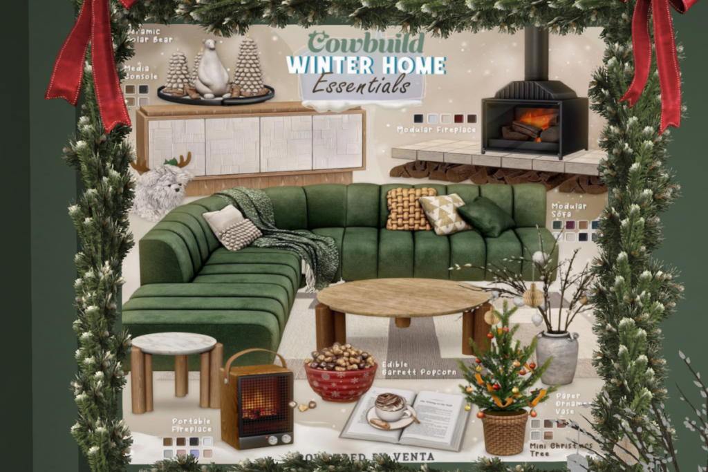 Winter Home Essensials, L$299-L$499 each/L$1399-L$1599 each FP