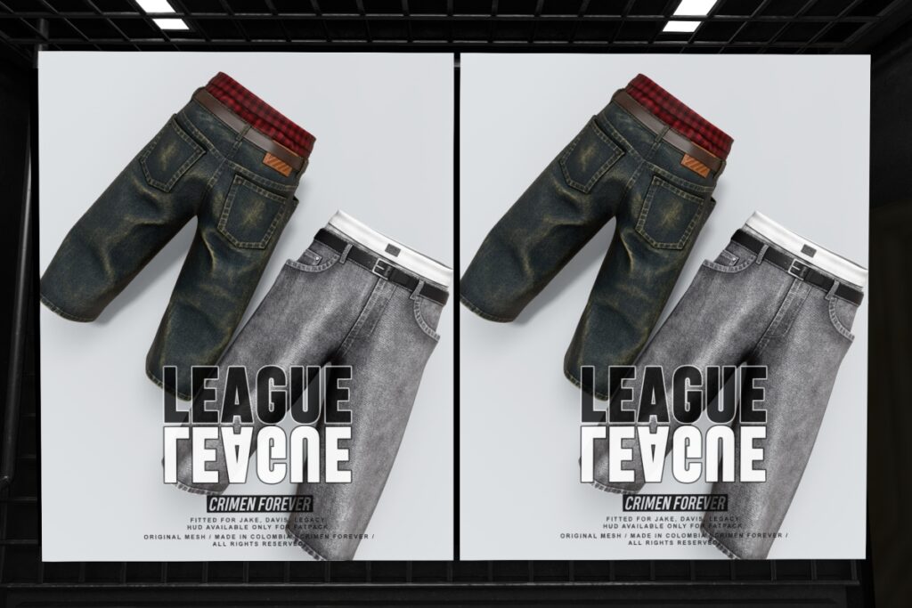 League Shorts - Davis/Jake/Legacy, L$300 each/L$750 FP