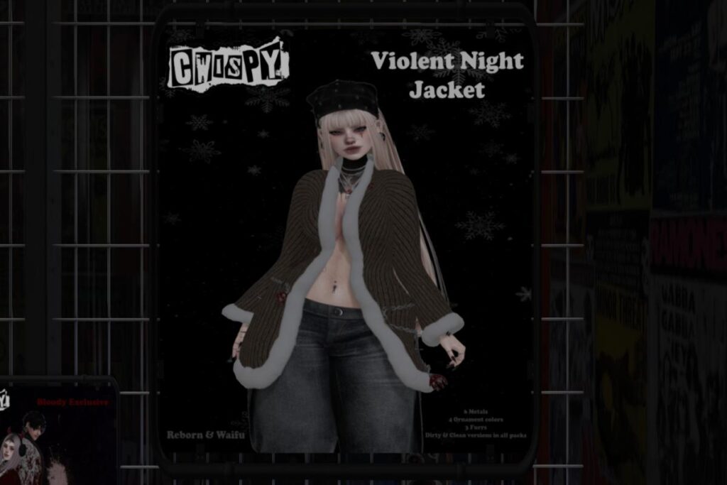Violent Night Jacket - Reborn/+mods, L$249 each/L$949 FP