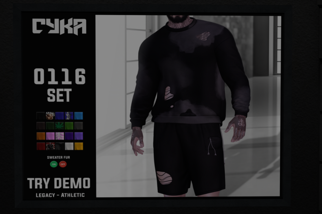 0116 Set - Legacy/+mods, L$280 each/L$1499 FP/L$2999 MP