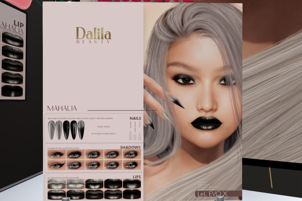 Mahalia Cosmetics &amp; Nail Set - See Ad for Fits, L$290 each/L$435 FP