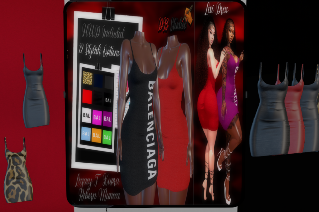 Lexi Dress - Inithium/Legacy/Reborn/Yentements, L$350 each/L$1499 FP