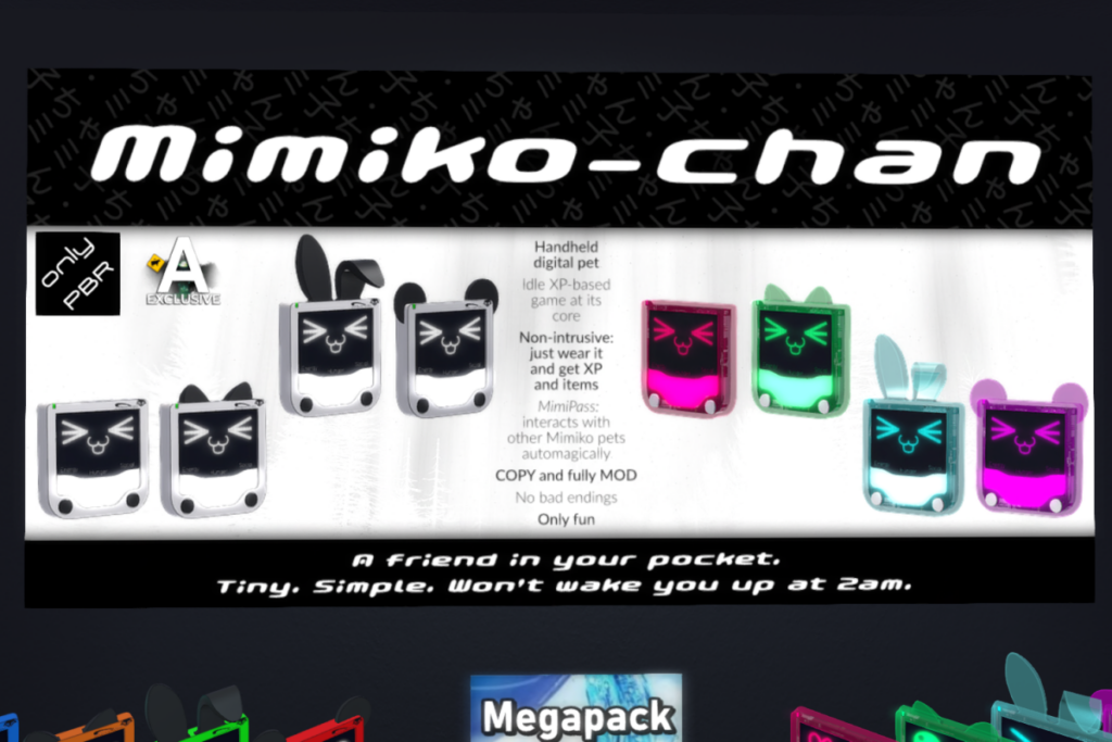 Mimiko-Chan, L$350-L$450 each/L$1000-L$1300 each FP/L$2000 MP