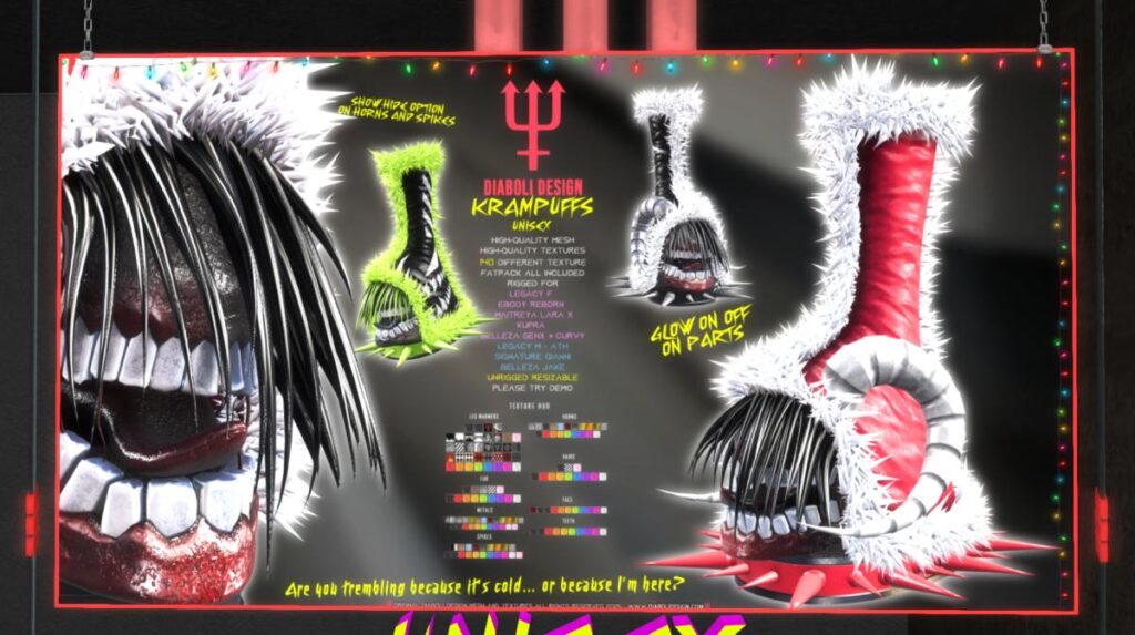 Krampuffs Boots - GenX/Gianni/Inithium/Jake/Legacy F+M/MaitreyaX/Reborn/Unrigged/+mods, L$999