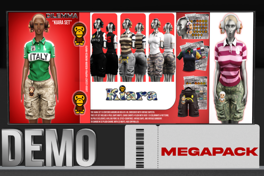 Kiara Set - Inithium/Legacy/MaitreyaX/Reborn/Yentements/+mods, L$349 each/L$1999 each FP/ L$3499 MP