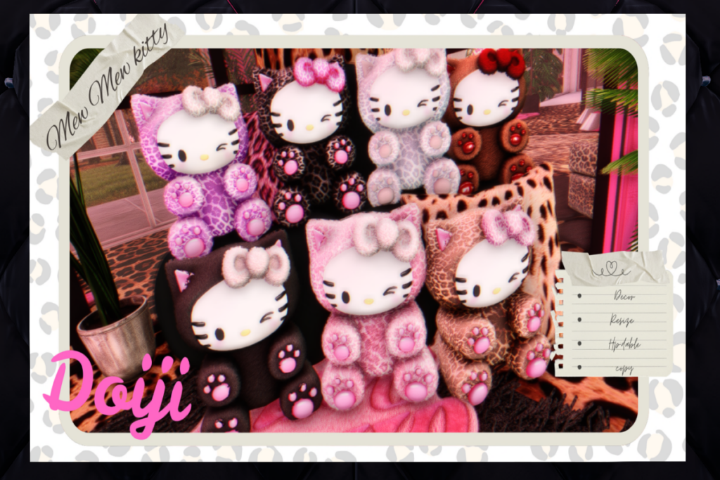 Mew Mew Kitty Holdable Accessory &amp; Decor, L$250 each/L$1000 FP