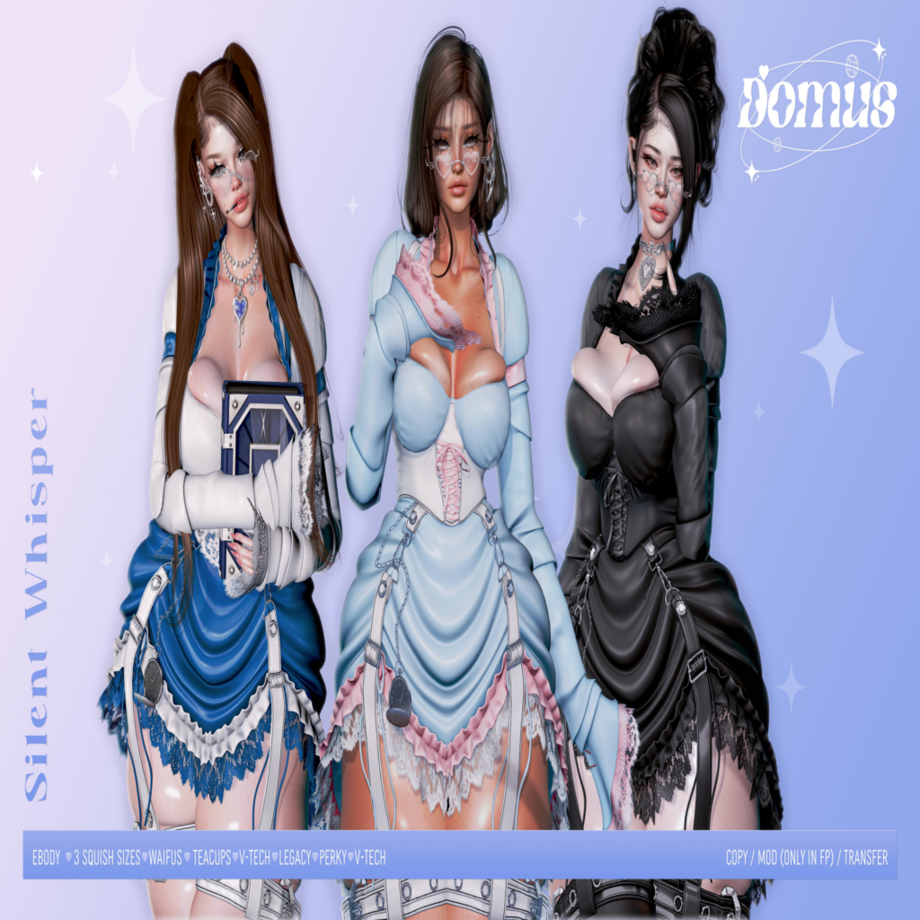 Silent Whisper Dress - Legacy/Reborn/+mods	&lt;a href=&quot;http://maps.secondlife.com/secondlife/Winterfell%20North/140/92/27&quot; target=&quot;_blank&quot;&gt;Teleport&lt;/a&gt;