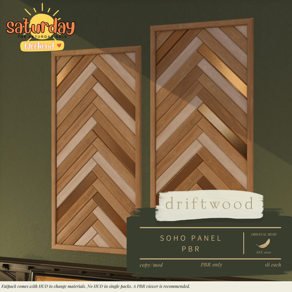 Soho Panel Decor	&lt;a href=&quot;http://maps.secondlife.com/secondlife/Apple%20Fall/26/165/29&quot; target=&quot;_blank&quot;&gt;Teleport&lt;/a&gt;