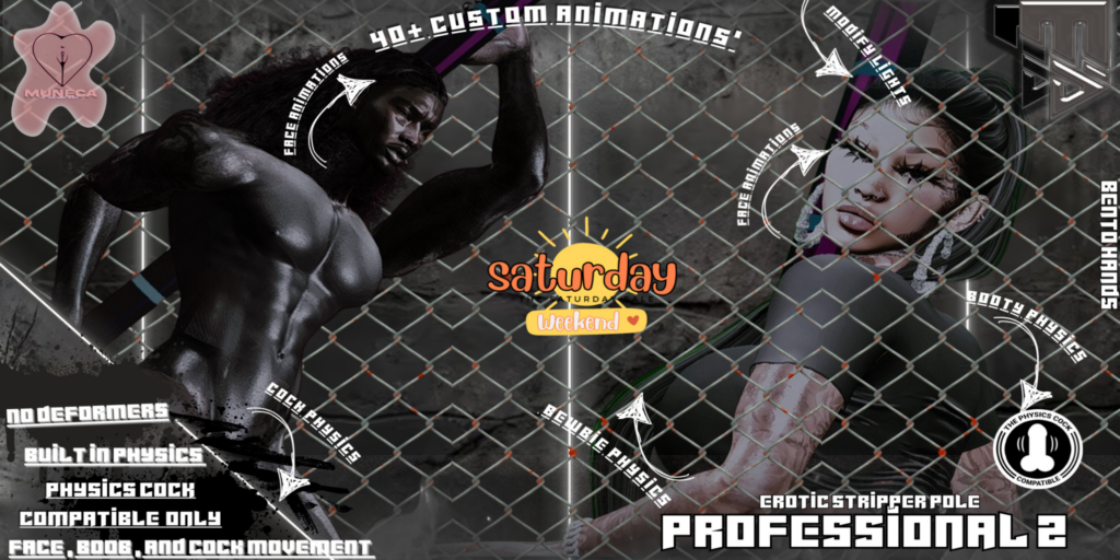 Professional 2 Stripper Pole Animations	&lt;a href=&quot;http://maps.secondlife.com/secondlife/TheTakeover/132/131/4000&quot; target=&quot;_blank&quot;&gt;Teleport&lt;/a&gt;