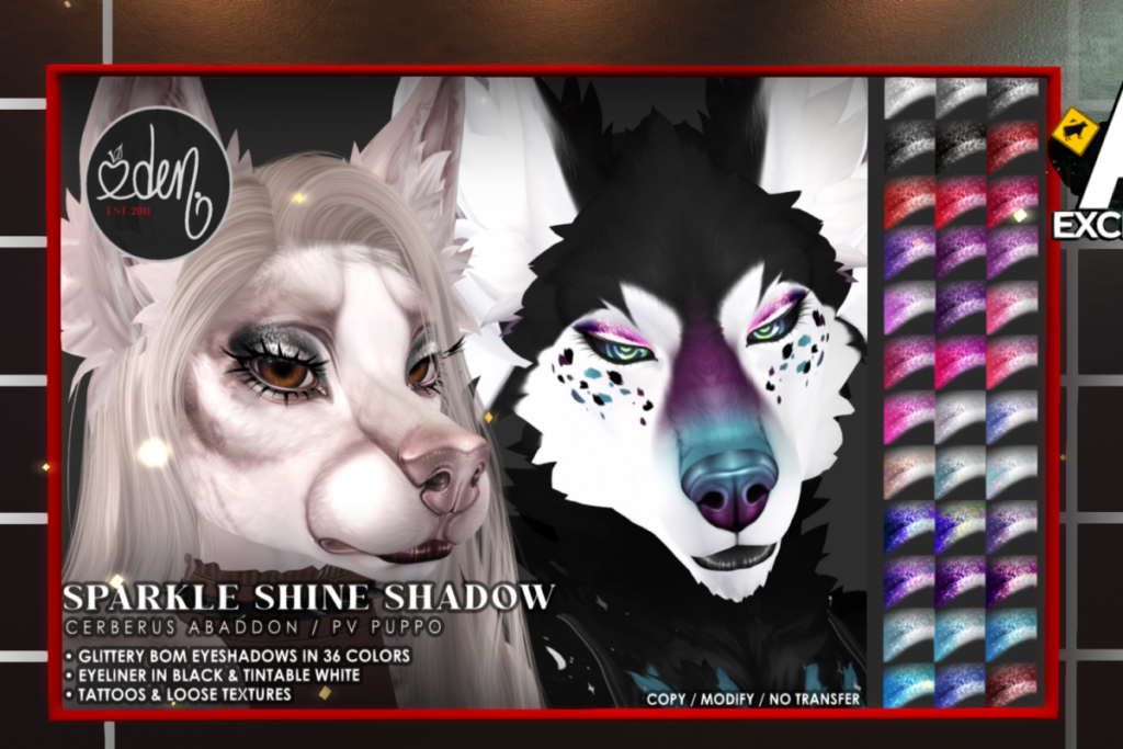 Sparkle Shine Eyeshadow - Cerberus Abaddon PV Puppo, L$299