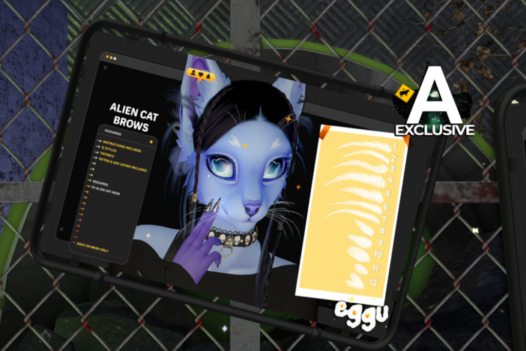 Alien Cat Eyebrows - FH Alien Cat Head, L$199
