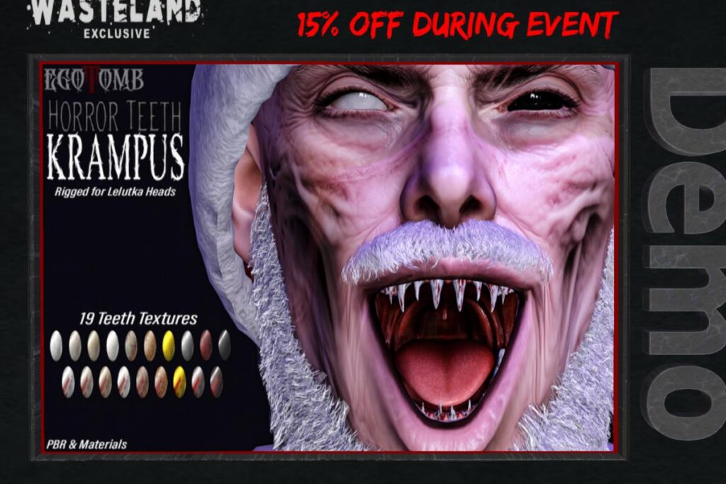 Krampus Horror Teeth - EvoX, L$339