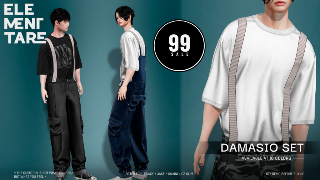 Damasio Set - CZ Slim/Gianni/Jake/Legacy	&lt;a href=&quot;http://maps.secondlife.com/secondlife/Heartbreak/131/129/166&quot; target=&quot;_blank&quot;&gt;Teleport&lt;/a&gt;