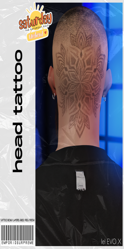 Head Tattoo - EvoX	&lt;a href=&quot;http://maps.secondlife.com/secondlife/Ember%20Island/115/27/3908&quot; target=&quot;_blank&quot;&gt;Teleport&lt;/a&gt;