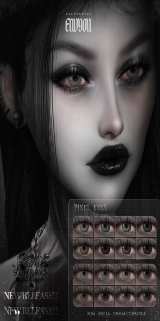 Pixel Eyes - BOM/EvoX/Omega	&lt;a href=&quot;http://maps.secondlife.com/secondlife/Sintetica/161/162/320&quot; target=&quot;_blank&quot;&gt;Teleport&lt;/a&gt;