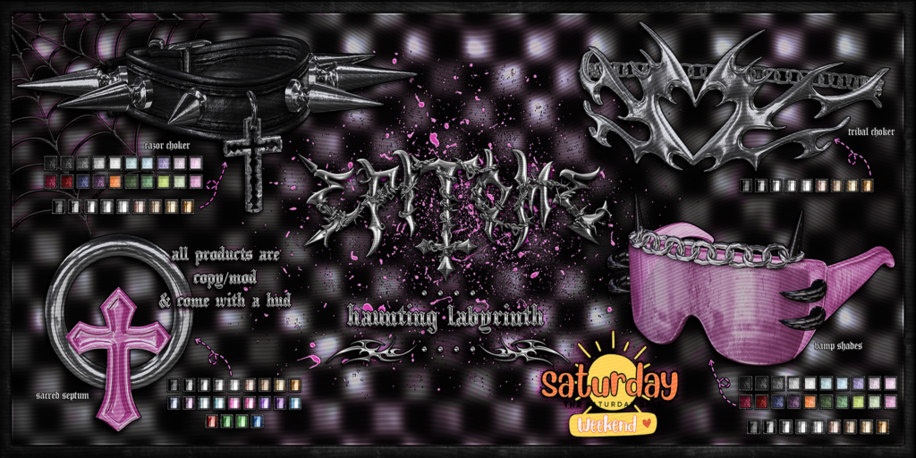 Haunting Labyrinth Accessories	&lt;a href=&quot;http://maps.secondlife.com/secondlife/BlackLotus/149/48/292&quot; target=&quot;_blank&quot;&gt;Teleport&lt;/a&gt;