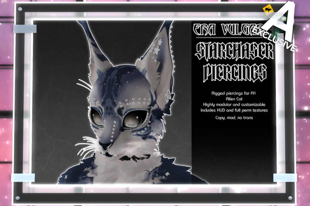 Starchaser Piercings - FH Alien Cat, L$450 FP