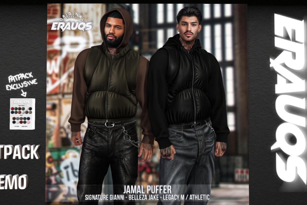 Jamal Puffer - Jake/Gianni/Legacy/+mods, L$288 each/L$875 FP