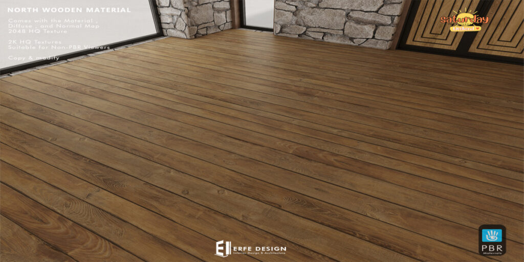North Wooden PBR Material