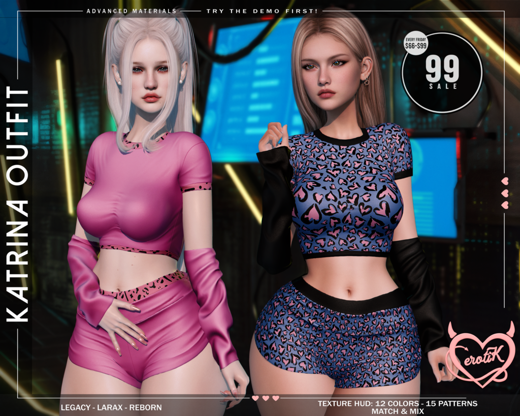 Katrina Outfit - Legacy/MaitreyaX/Reborn	&lt;a href=&quot;http://maps.secondlife.com/secondlife/WIP/110/141/1501&quot; target=&quot;_blank&quot;&gt;Teleport&lt;/a&gt;