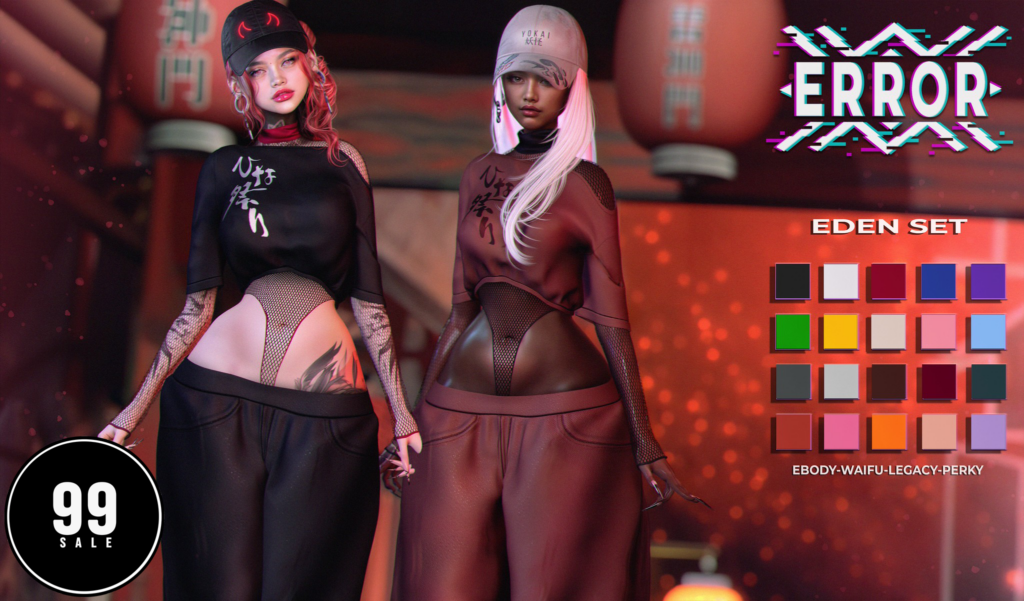 Eden Set - Legacy/Reborn/+mods	&lt;a href=&quot;http://maps.secondlife.com/secondlife/Crystal%20Isle/111/128/61&quot; target=&quot;_blank&quot;&gt;Teleport&lt;/a&gt;