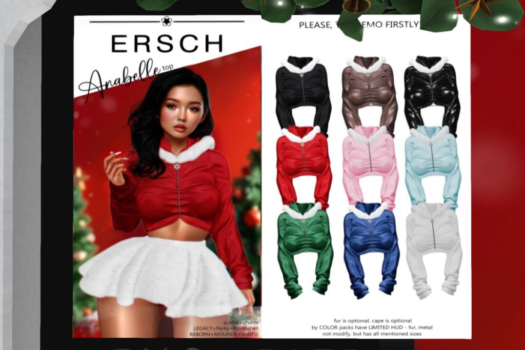 Anabelle Top - Legacy/MaitreyaX/Reborn/+mods, L$249 each/L$999 FP