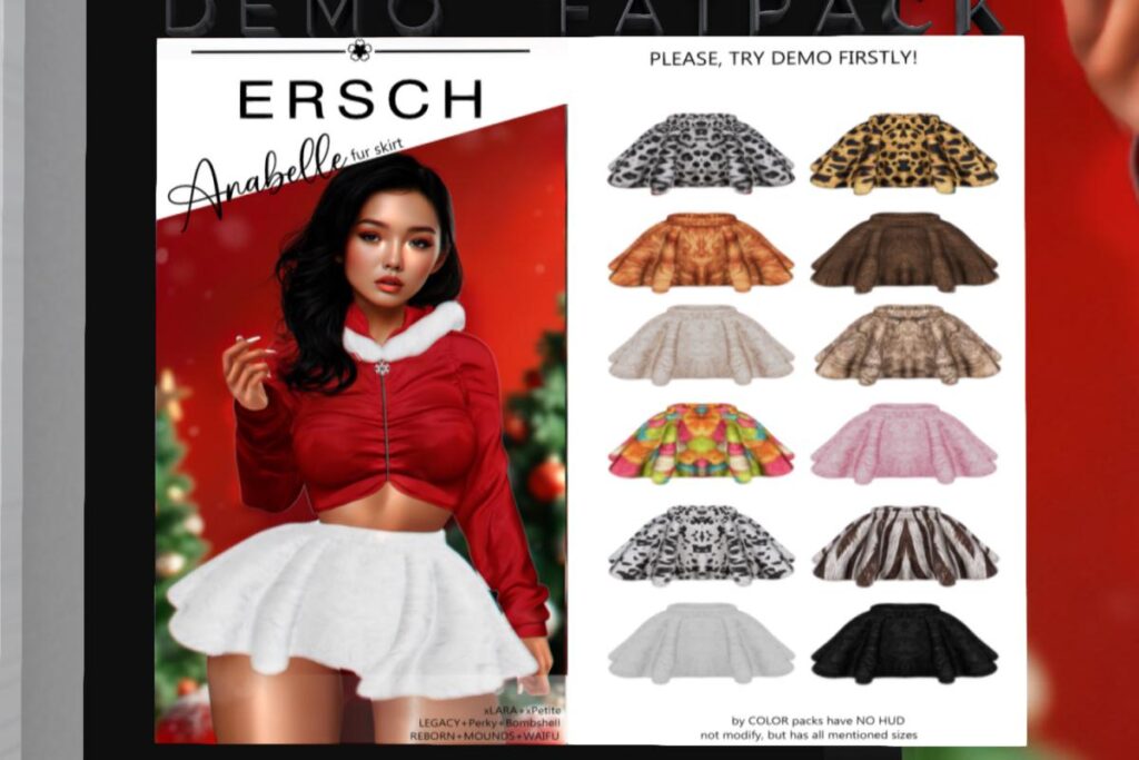 Anabelle Full Skirt - Legacy/MaitreyaX/Reborn/+mods, L$249 each/L$999 FP