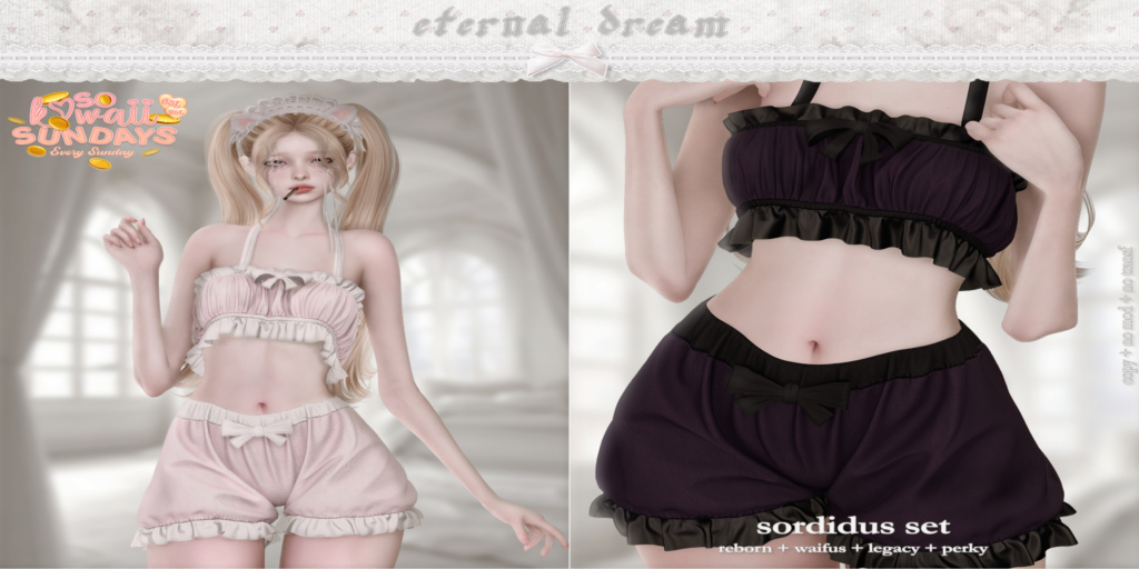 Sordidus Set - Legacy/Reborn/+mods	&lt;a href=&quot;http://maps.secondlife.com/secondlife/Kalamay/157/88/2001&quot; target=&quot;_blank&quot;&gt;Teleport&lt;/a&gt;