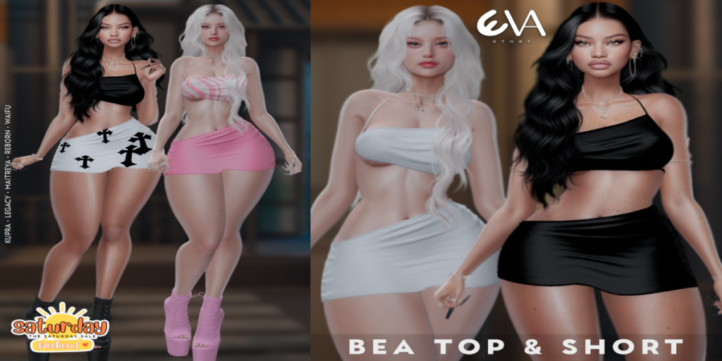 Bea Top &amp; Shorts - Inithium/Legacy/Maitreya/Reborn/+mods	&lt;a href=&quot;http://maps.secondlife.com/secondlife/ELEVEN/182/185/32&quot; target=&quot;_blank&quot;&gt;Teleport&lt;/a&gt;