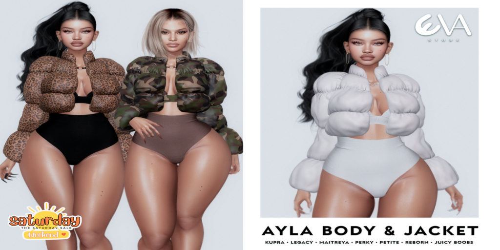 Ayla Body &amp; Jacket - Inithium/Legacy/Maitreya/Reborn/+mods	&lt;a href=&quot;http://maps.secondlife.com/secondlife/ELEVEN/182/185/32&quot; target=&quot;_blank&quot;&gt;Teleport&lt;/a&gt;