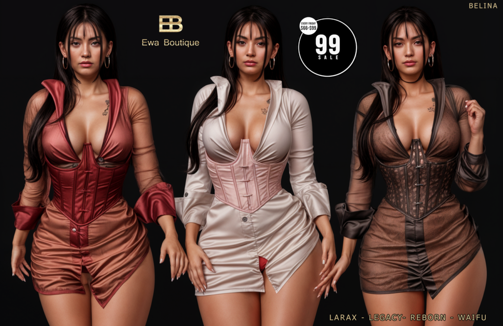 Belina Set - Legacy/MaitreyaX/Reborn/+mods	&lt;a href=&quot;https://maps.secondlife.com/secondlife/Woodland%20Realm/132/160/22&quot; target=&quot;_blank&quot;&gt;Teleport&lt;/a&gt;