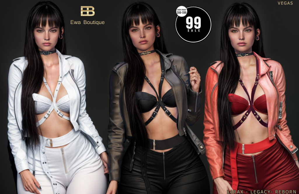 Vegas Outfit - Legacy/MaitreyaX/Reborn	<a href="https://maps.secondlife.com/secondlife/Woodland%20Realm/132/156/23" target="_blank">Teleport</a>