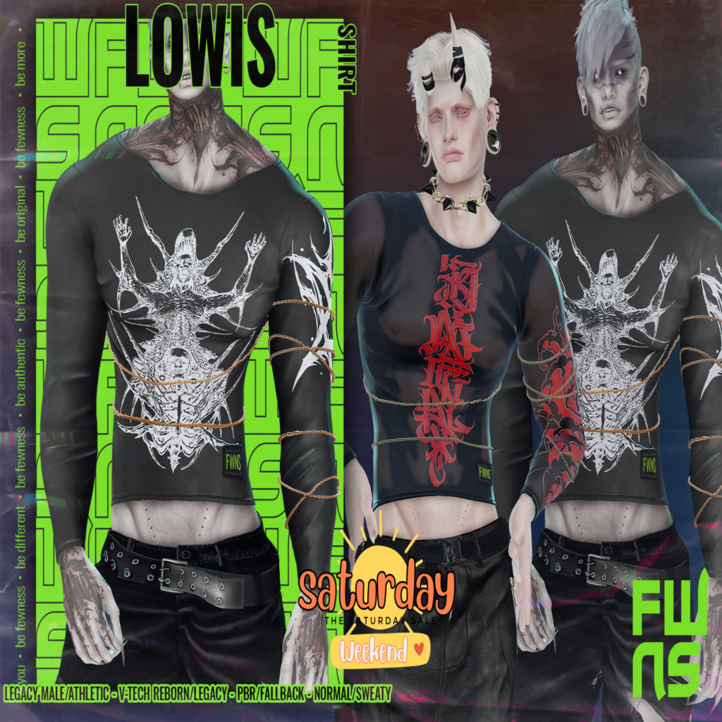 Lowis Shirt - Legacy/Legacy V-Tech/Reborn V-Tech/+mods	&lt;a href=&quot;http://maps.secondlife.com/secondlife/Moonstar/141/89/43&quot; target=&quot;_blank&quot;&gt;Teleport&lt;/a&gt;