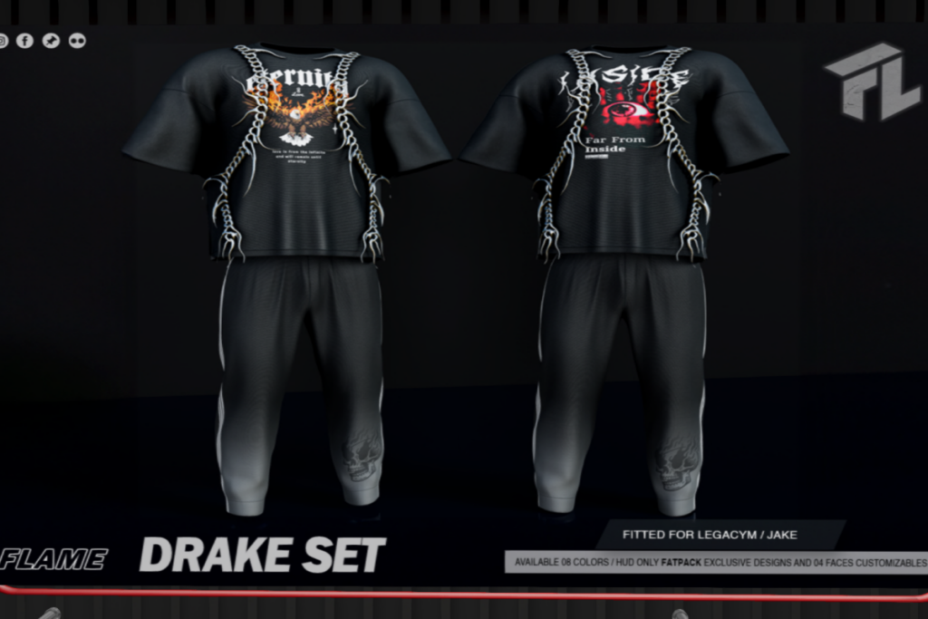 Drake Set - Jake/Legacy, L$269 each/L$999 FP