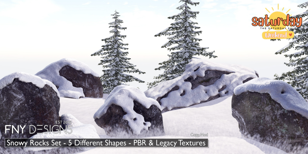 Snowy Rocks Set	&lt;a href=&quot;http://maps.secondlife.com/secondlife/Fallen%20New%20York/128/106/2236&quot; target=&quot;_blank&quot;&gt;Teleport&lt;/a&gt;