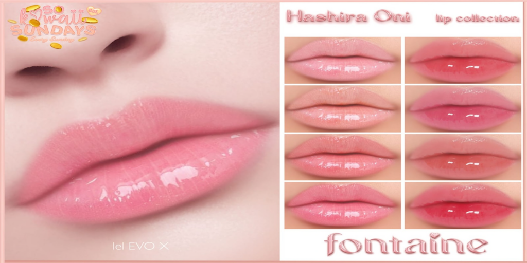 Hashira Oni Lipstick - EvoX	&lt;a href=&quot;https://maps.secondlife.com/secondlife/VELOUR/66/140/83&quot; target=&quot;_blank&quot;&gt;Teleport&lt;/a&gt;