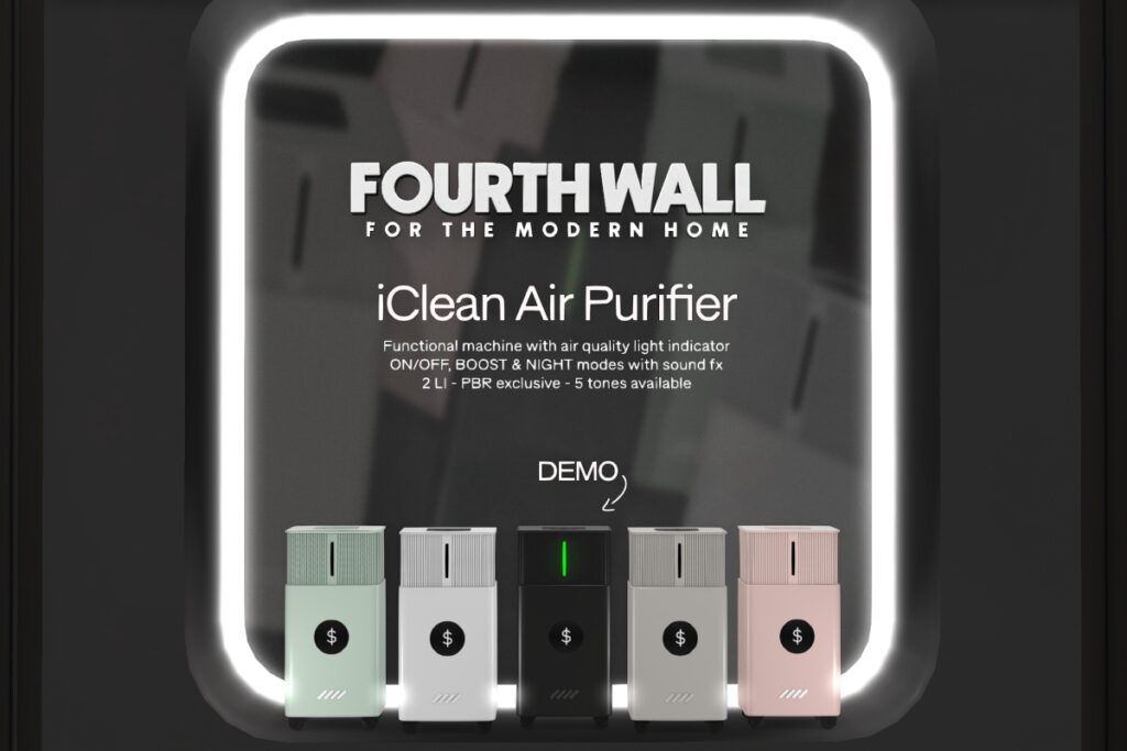 iClean Air Purifier, L$349 each