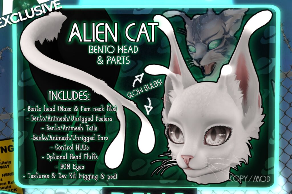 Alien Cat Head, L$875