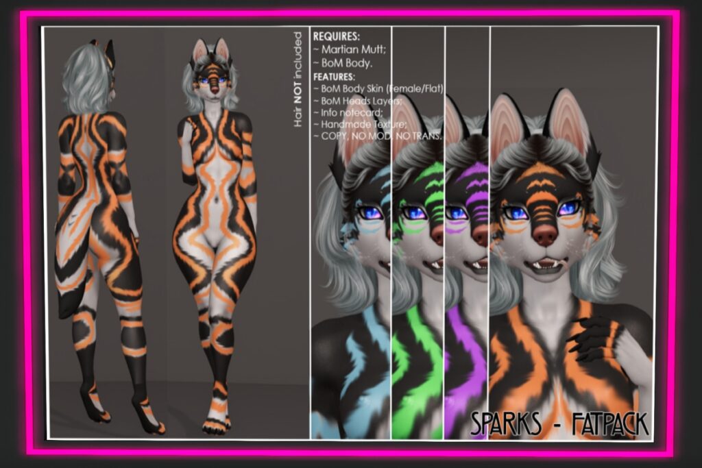 Sparks Mod Kit - BOM/Marz Martian Mutt, L$399 each/L$1299 FP