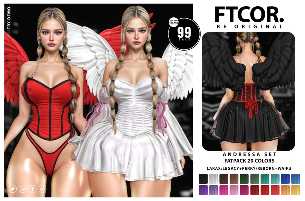Andressa Set - Legacy/MaitreyaX/Reborn/+mods	<a href="http://maps.secondlife.com/secondlife/Vardor/75/188/21" target="_blank">Teleport</a>