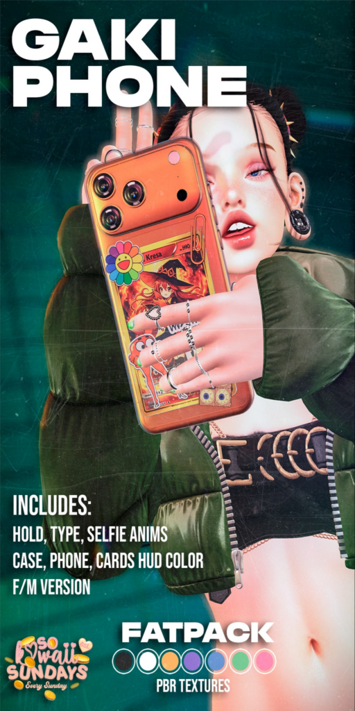 Gaki Phone Holdable	&lt;a href=&quot;https://maps.secondlife.com/secondlife/Fang/92/95/2751&quot; target=&quot;_blank&quot;&gt;Teleport&lt;/a&gt;