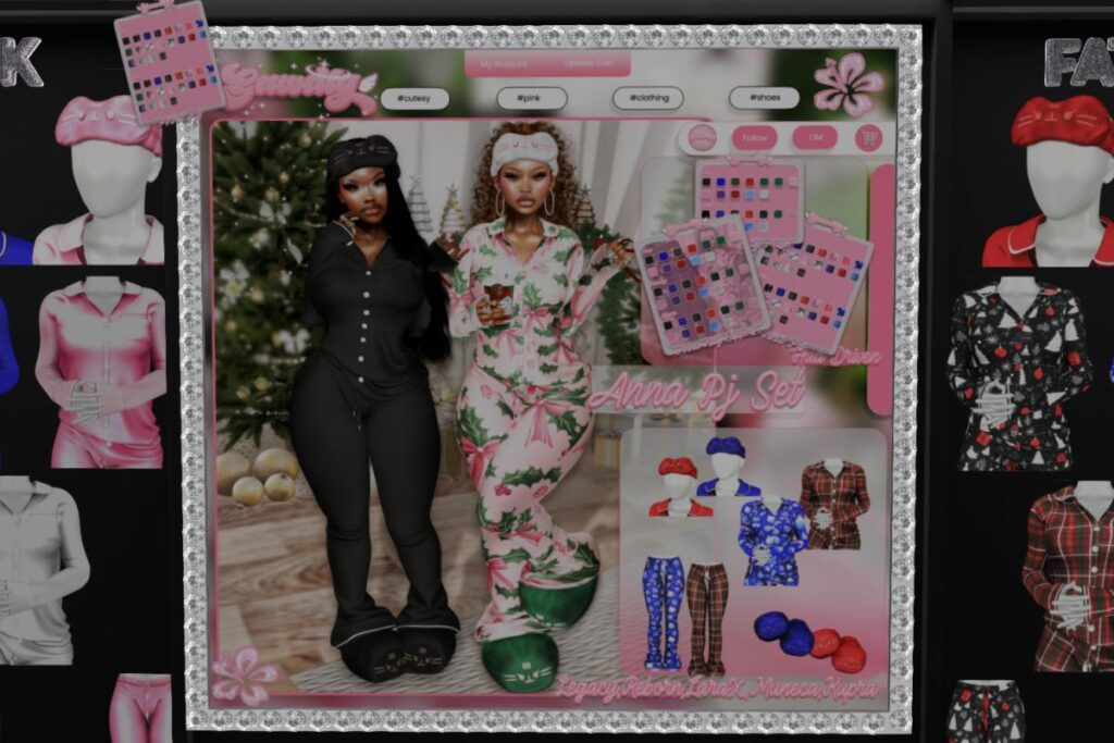 Anna PJ Top, Bottom, Slippers and Mask - Inithium/Legacy/MaitreyaX/Reborn/Yentements/+mods, L$149-L$229 each/L$699-L$1099 each FP/L$2099 MP