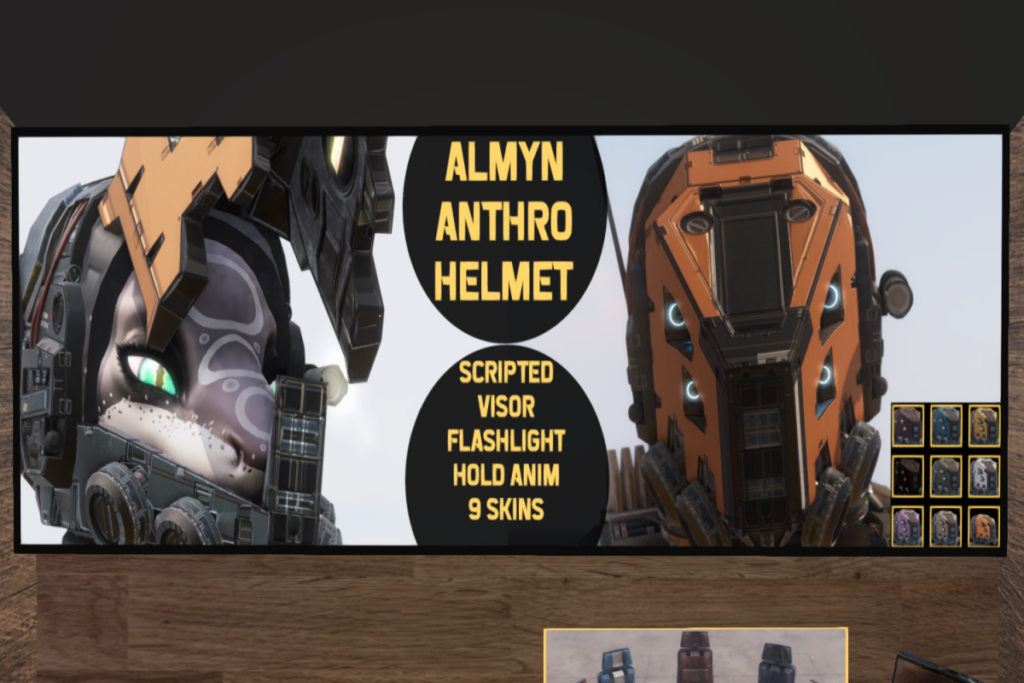 Almyn Anthro Helmet, L$799