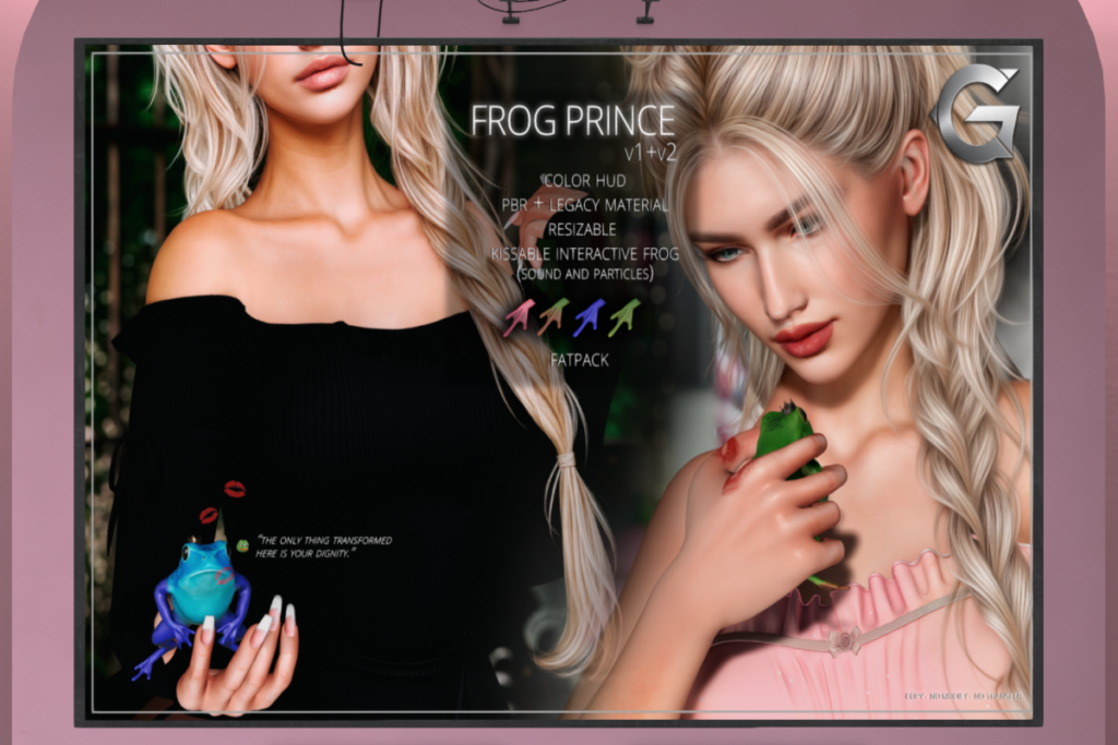 Frog Prince, L$349 each/L$549 FP