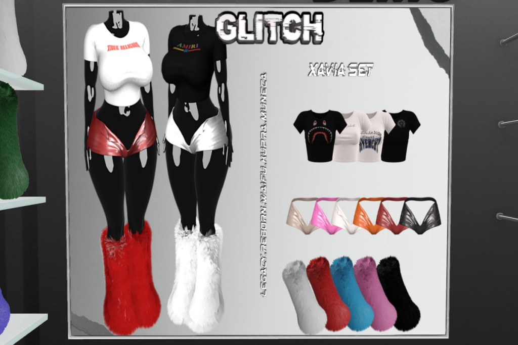 Xavia Top, Shorts, &amp; Boots - Inithium/Legacy/Reborn/Yentements/+mods, L$199-L$299 each/L$1599 FP