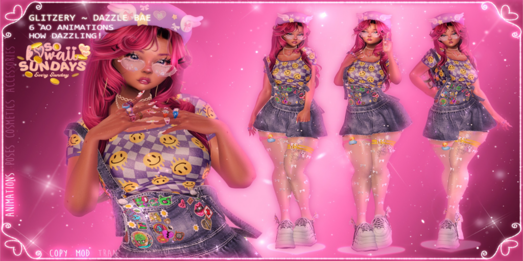 Dazzle Bae Animations	&lt;a href=&quot;https://maps.secondlife.com/secondlife/Zodiac/207/46/601&quot; target=&quot;_blank&quot;&gt;Teleport&lt;/a&gt;