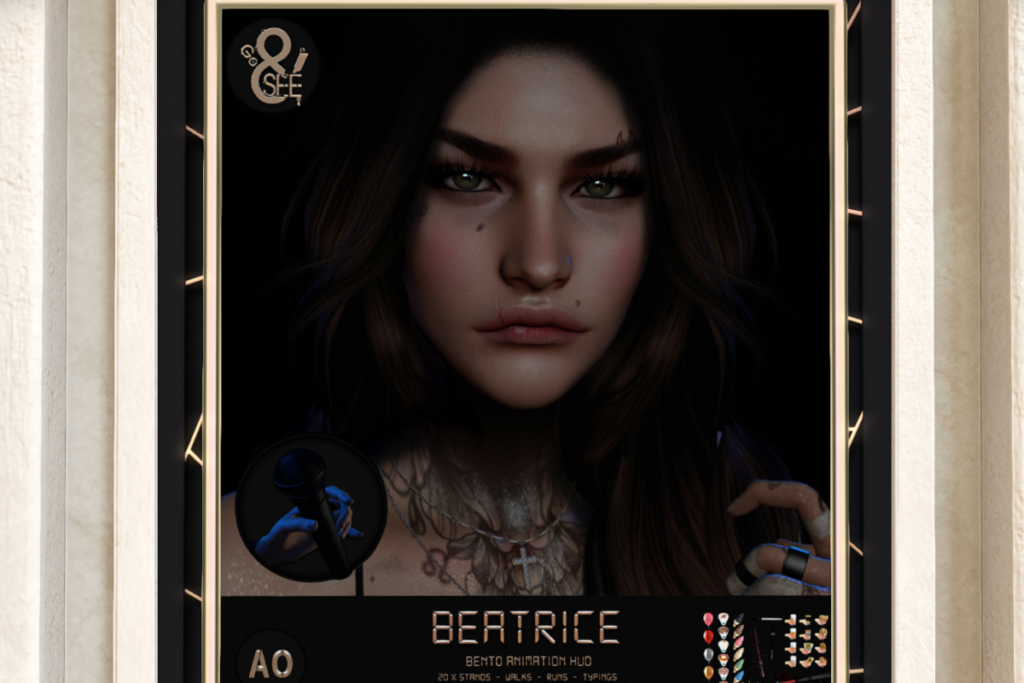 Beatrice Animations, L$120 each/L$2500 FP