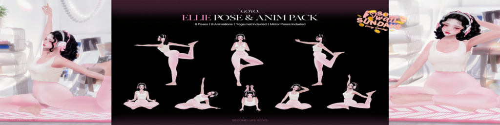 Ellie Poses &amp; Animations	&lt;a href=&quot;http://maps.secondlife.com/secondlife/Dear/19/131/753&quot; target=&quot;_blank&quot;&gt;Teleport&lt;/a&gt;
