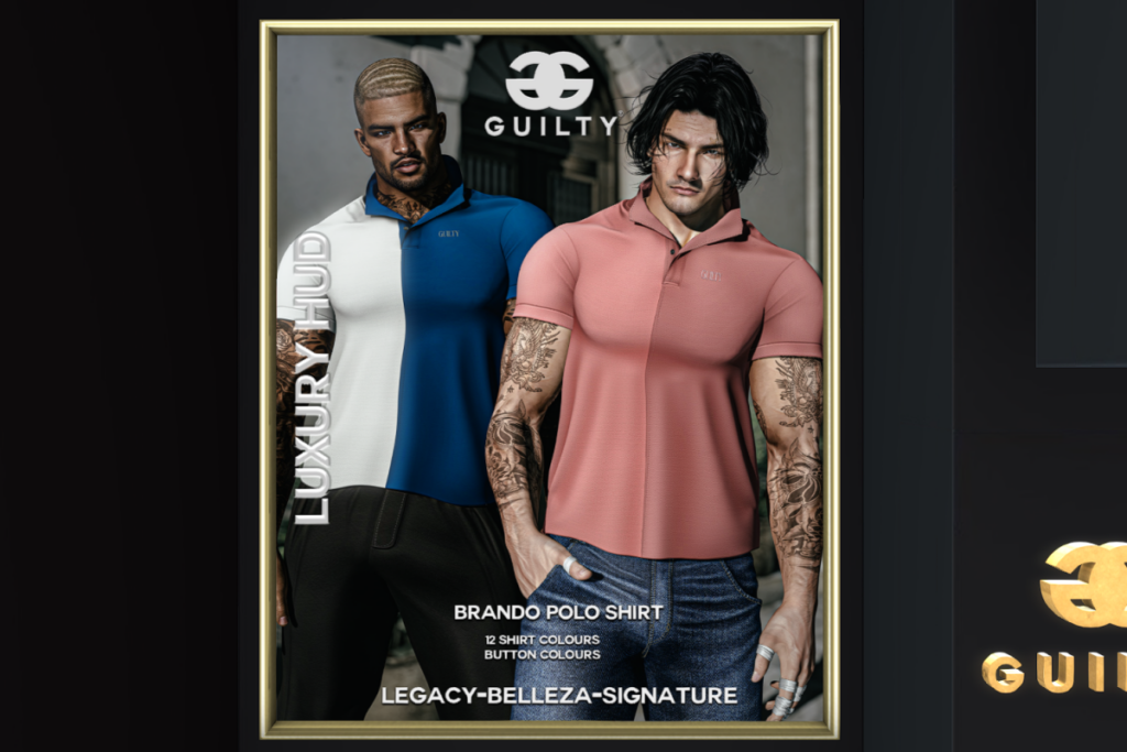 Brando Polo Shirt - Belleza/Legacy/Signature, L$249 each/L$1099 FP