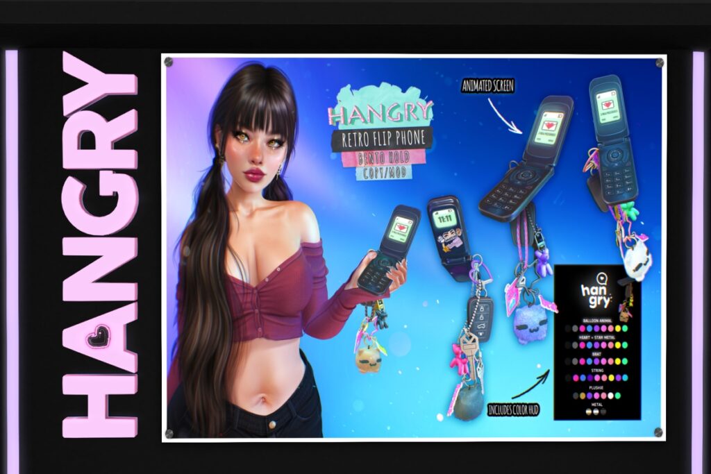 Retro Flip Phone Holdable, L$299 FP